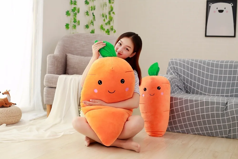1 шт. 55 см Cretive моделирование плюшевая игрушка мягкая Морковка с вниз хлопок супер мягкая подушка интимный подарок для девочки