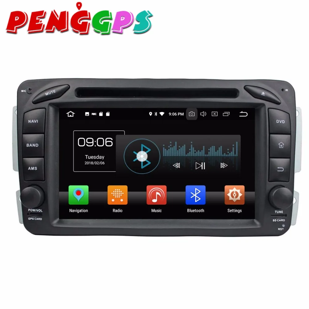 Perfect Android 8.0 7.1 Car DVD Player GPS Headunit For Mercedes Benz C-Class W203 CLC G Class W467 2008-2011 Stereo Multimedia Satnav 5