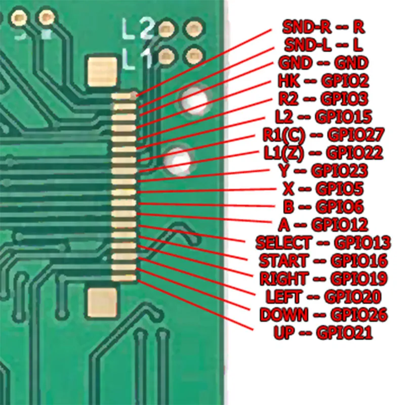 DIY 6 кнопок печатной платы переключатель провода разъем комплект для Raspberry Pi GBZ для Game Boy GB Zero DMG-001