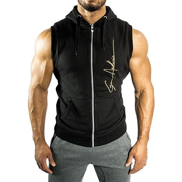 Hombre de Formación GIMNASIO Chaleco Sin Mangas Tank Top