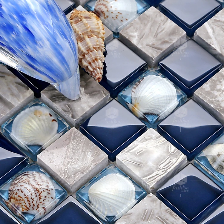 

glass stone shell mosaic tile mirror tv background wallpaper puzzle fashion parquet kitchen backsplash bathroom tiles