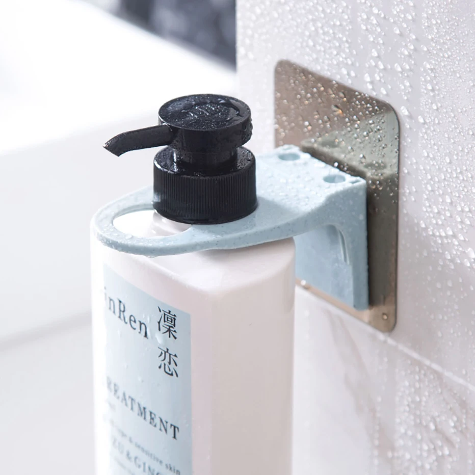 Fast ShippingWall Mounted Magic Sticky Shampoo Hook Shower Hand Soap