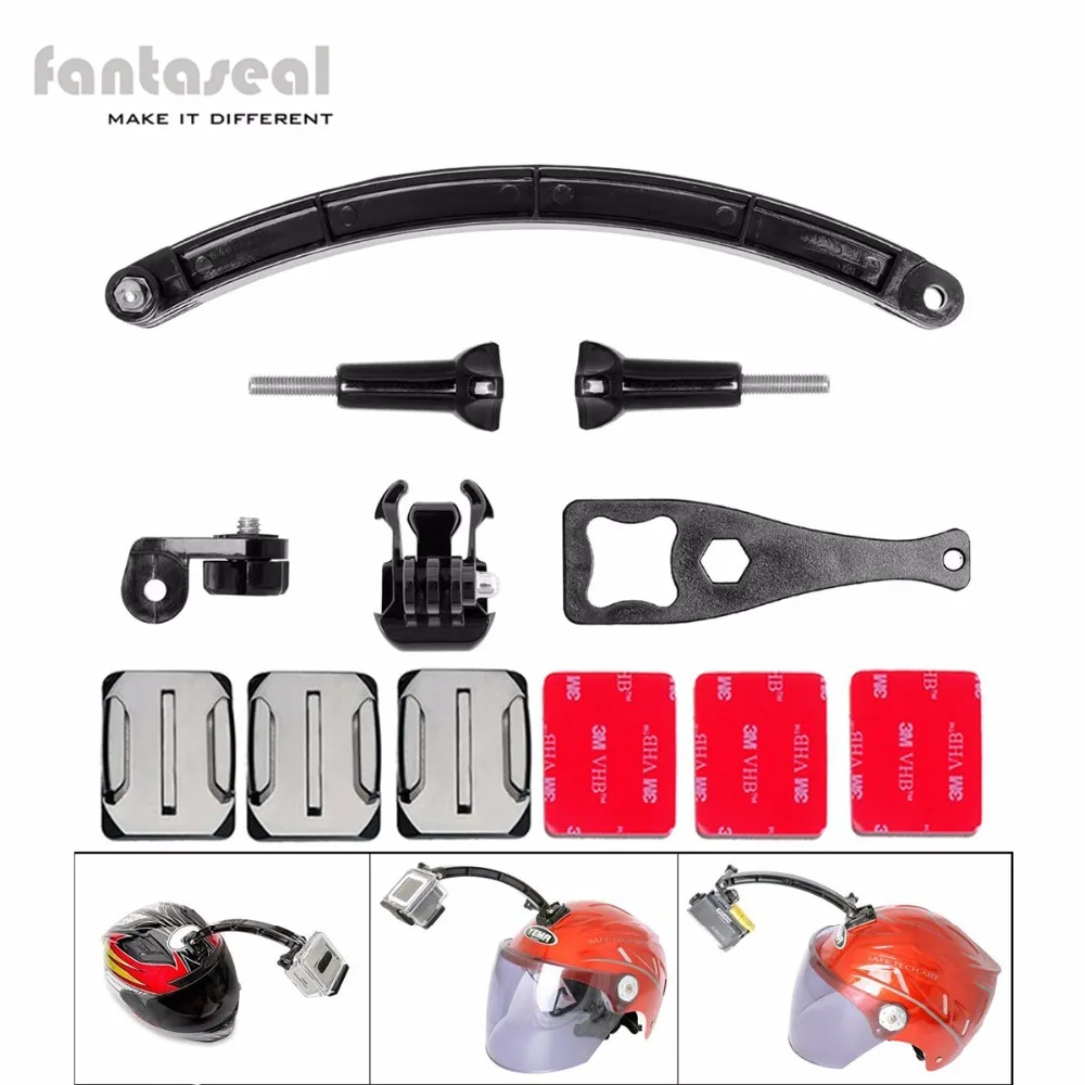 

Fantaseal 9-in-1 Action Camera Selfie Pole Helmet Mount Adhesive Mount Kit Accessories with Extension Arm for SONY GoPro SJCAM