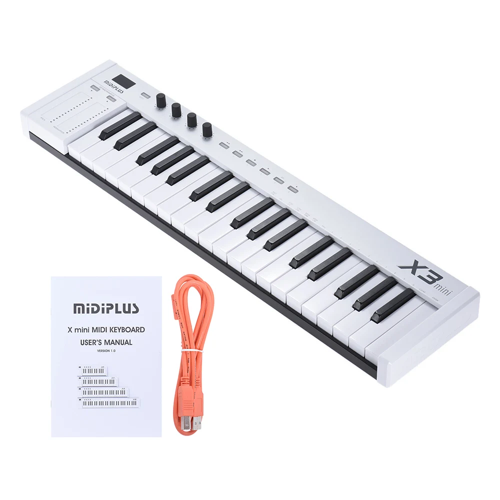 MIDIPLUS X3 mini 37-key USB MIDI клавиатура контроллер светодиодный дисплей с usb-кабелем