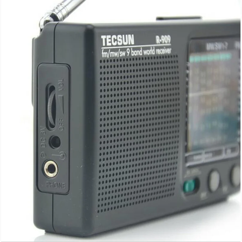Оригинальный Tecsun R 909 R909 радио FM / MW SW 9 полосы слово приемник Портативный tecsun