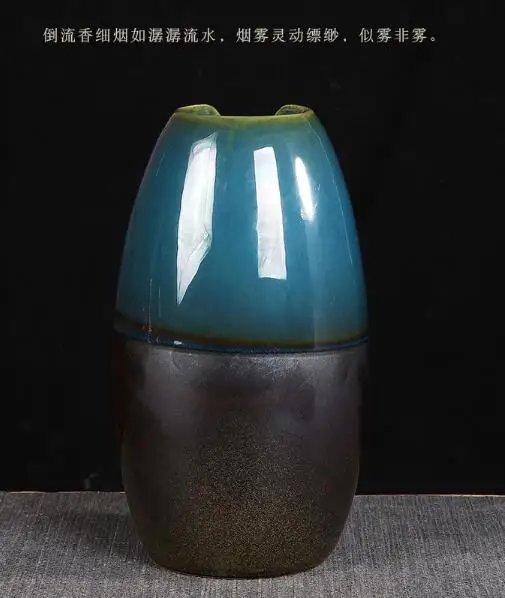 

2019 New Incense Burner Backflow Incense Ceramic Crafts Incense Ddiffuser Home Office Mountain River Handicraft Incense Holder