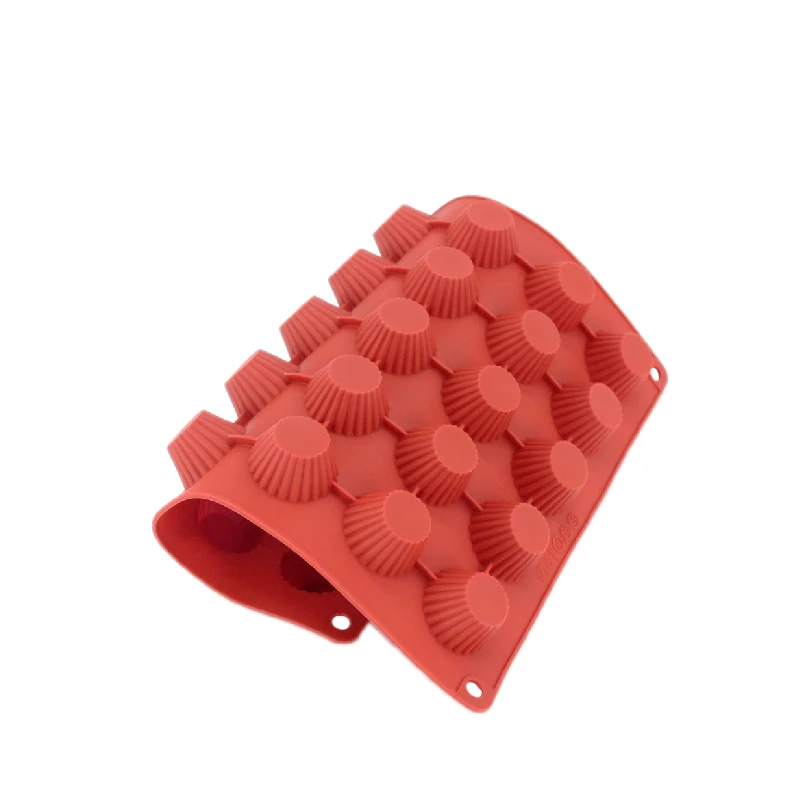 FILBAKE DIY Bakery Tools Food Grade Silicone 30 Cavity Circular Muffin Saucers Handmade Cupcake Mold Tools Of Baking Tools