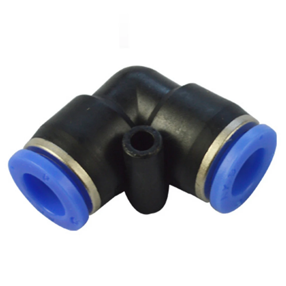 Legines Plastic Push To Connect Tube Fittings, 90 Degree Elbow, 4mm