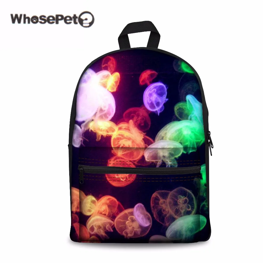 WHOSEPET Jellyfish School Book Bag For Girls Boys Stylish Printing Schoolbag Women Men Rucksack New Shoulder School Bags Mochila WHOSEPET Jellyfish School Book Bag For Girls Boys Stylish Printing Schoolbag Women Men Rucksack New Shoulder School Bags Mochila