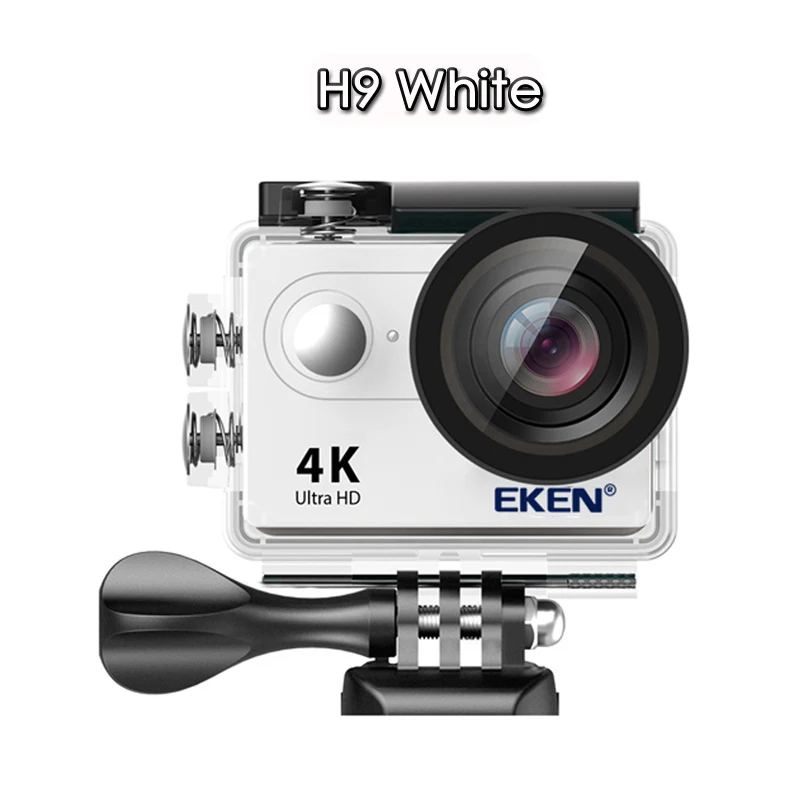 H9 White Экшн-камера eken H9R/H9 Ultra HD 4 K/30fps WiFi 2," 170D Водонепроницаемая камера для подводной съемки на шлеме Спортивная камера s - Цвет: H9 White