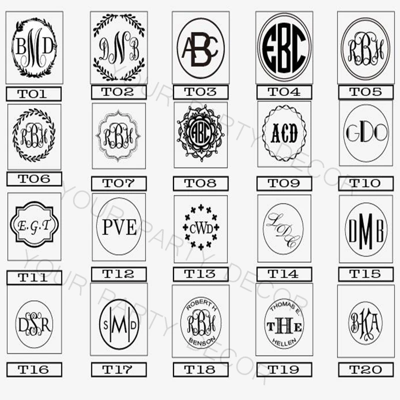 Персонализированные две инициалы воск печать штамп, настроить двойной monogra воск уплотнение штамп Свадебные приглашения 12 шрифт на ваш выбор