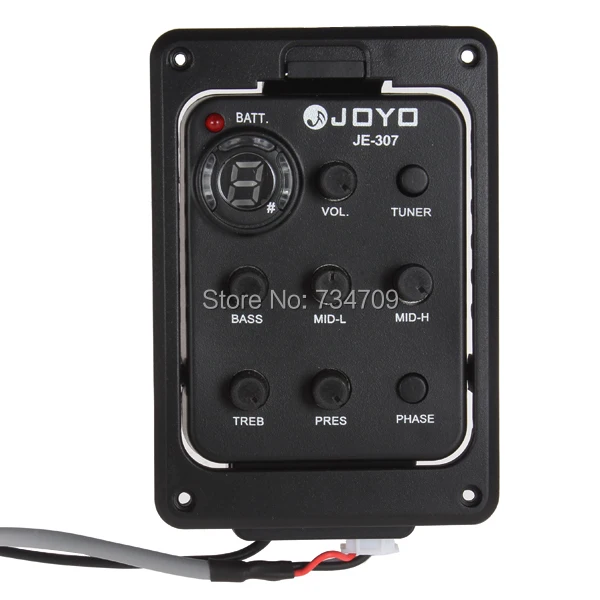 

JOYO JE-307 5 Band EQ Equalizer Preamp Electric Guitar Pickup Pick ups with Digital Tuner Guitar parts