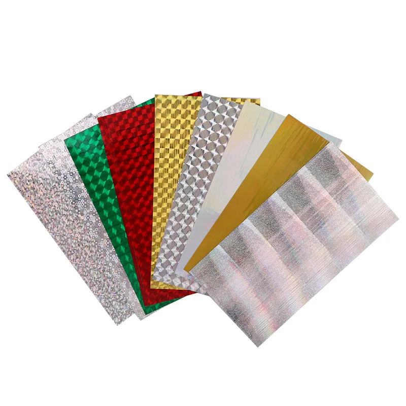 

1 Pc 68*130mm Holographic Strip Tape Nail Art Stickers Ultra Thin Laser Silver Stripe Line Sticker DIY Foil Decal Stickers