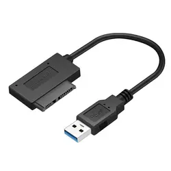 SATA USB 3,0 подключения адаптера 13 Pin Портативный Дата кабель, практичный кейс для внешних Винчестеров HDD Тетрадь Простая установка для ноутбука