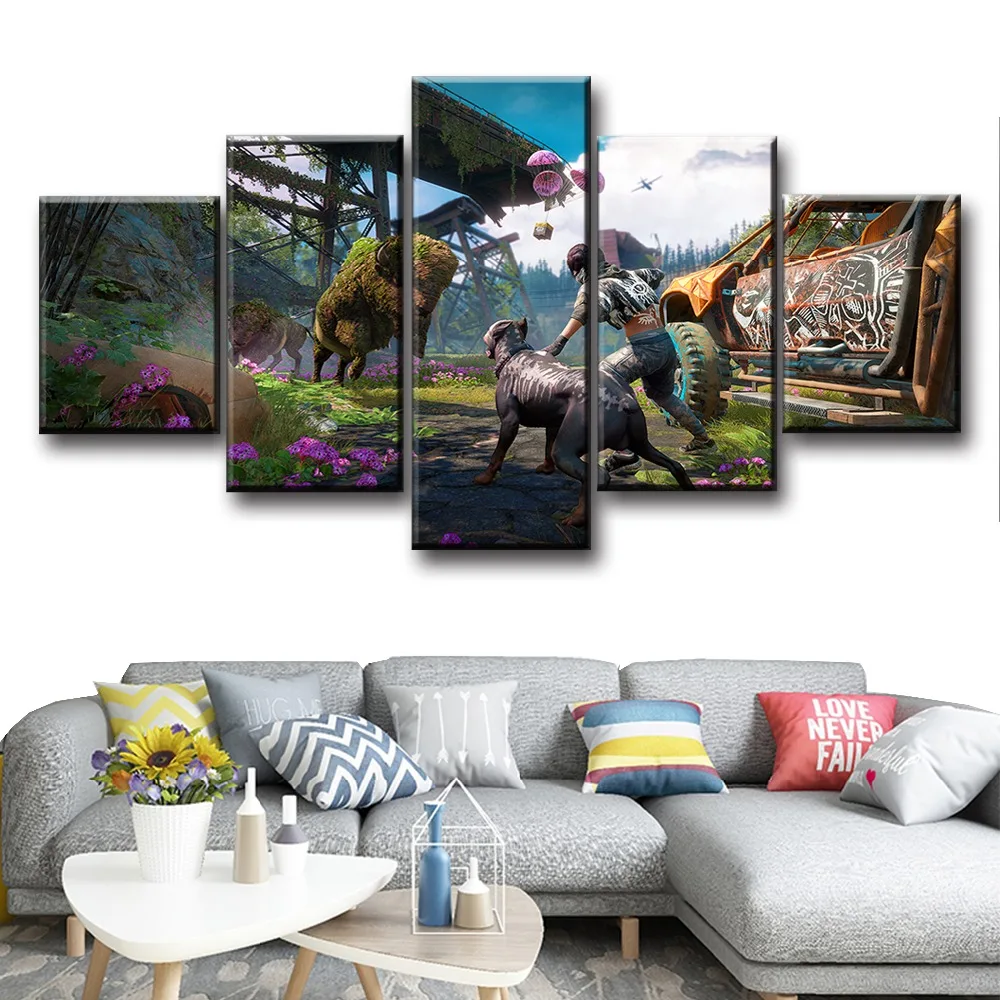 5 шт. новый рассвет игра плакат HD фотографии Far Cry видеоигр постер художественные