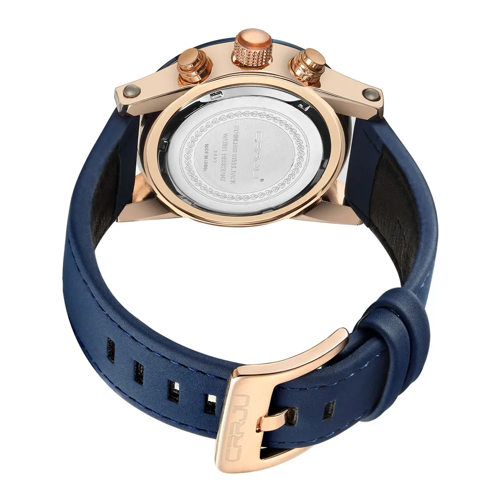 Reloj Hombre 2017 CRRJU Мода хронограф спортивные мужские часы лучший бренд класса люкс