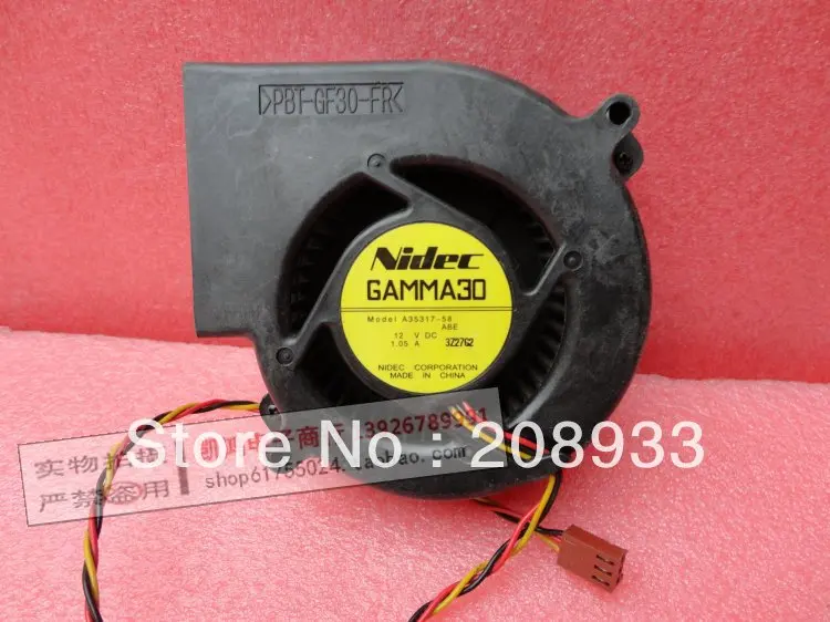 For NIDEC GAMMA30 A35317-58 12V 1.05A 9733 10CM turbofan wind capacity+cooling fan | Компьютеры и офис
