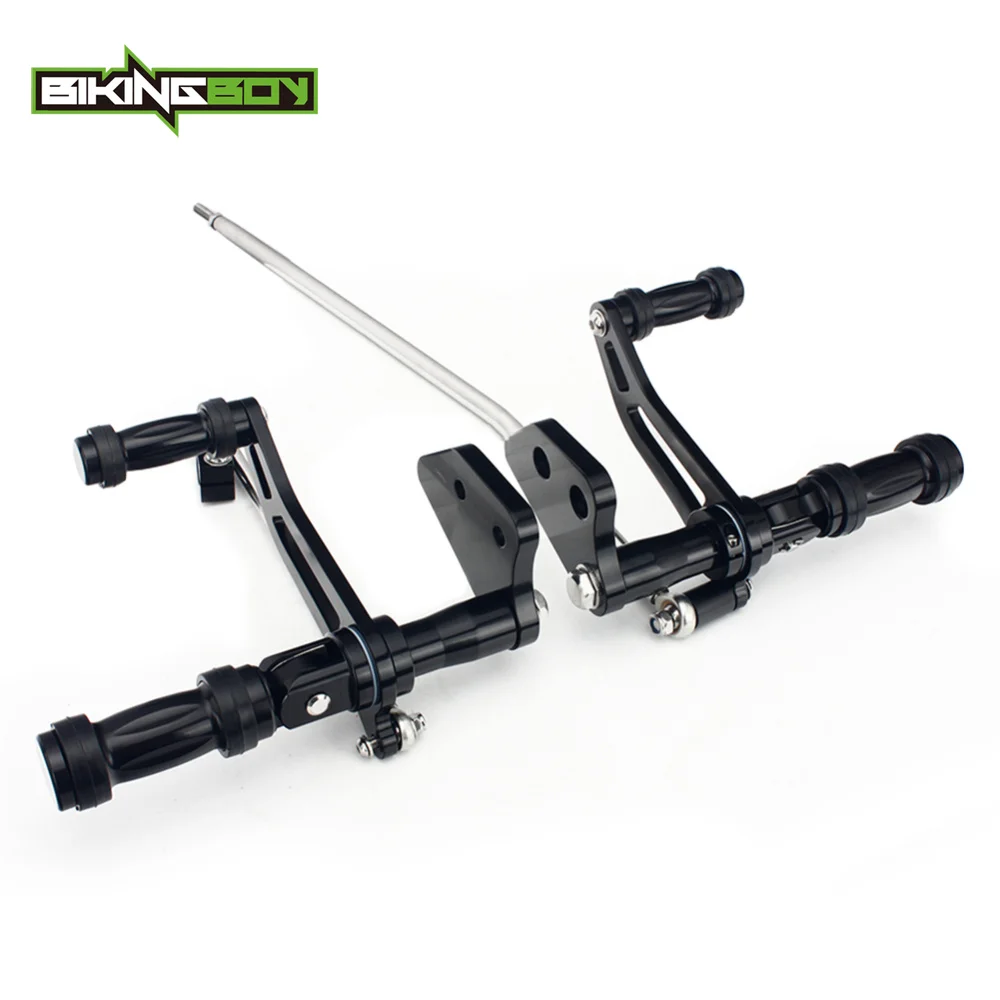 BIKINGBOY Billet Aluminum Forward Controls Footpegs For Harley Davidson