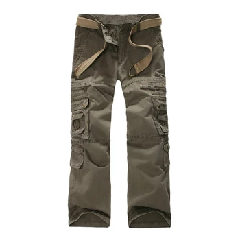

European and American hot sale multi-pocket tooling men's trousers cotton outdoor overalls long pants military jogger