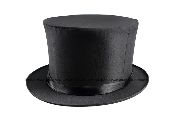 Одежда высшего качества складной Top Hat-черный, сценический Волшебный реквизит, иллюзии, крупным планом, комедии, магия Интимные аксессуары