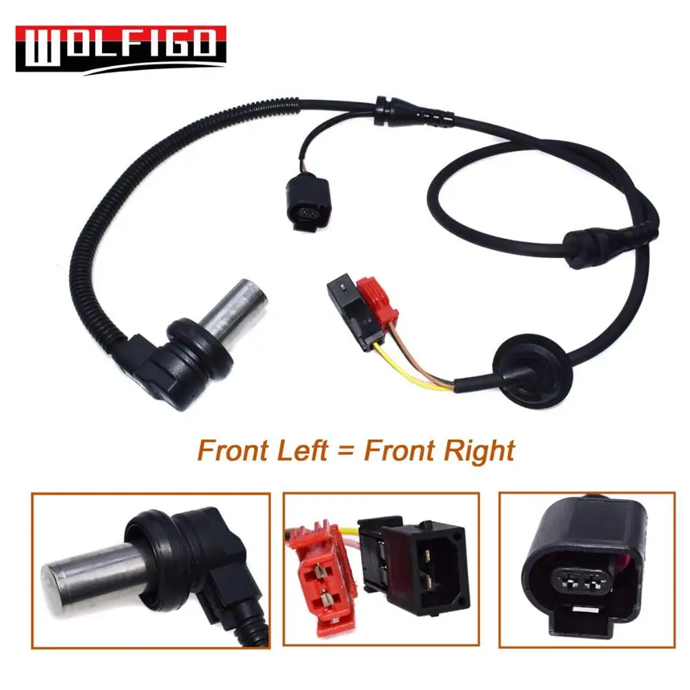 ABS Front Axle Left=Right Wheel Speed Sensor Fits Audi A6 C5 1999-2001