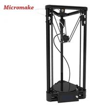 Micromake 3D Printer Pulley Version Linear Guide DIY Kit Kossel Delta Auto Leveling Large Printing Size 3D Metal Printer