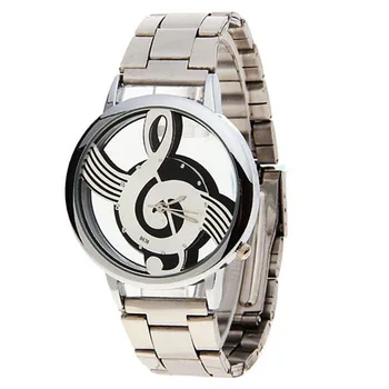 

Watches Note Music Notation Metal Quartz Wristwatch Fashion