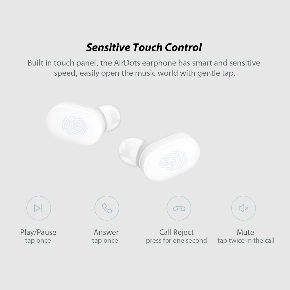100 оригинальные Xiao mi AirDots Bluetooth наушники Молодежная версия стерео mi ni Беспроводная Bluetooth 5,0 гарнитура TWS с mi c наушники