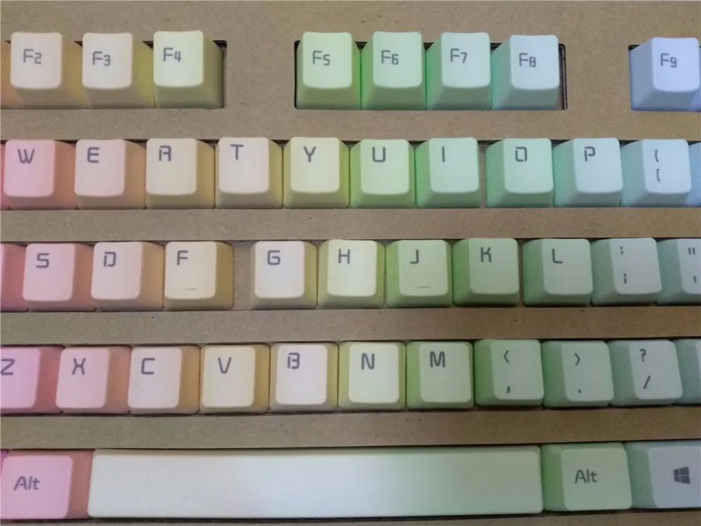 Механические клавиши Rainbow PBT keycap cherry mx OEM для игровой клавиатуры ANSI 104 keycap для механической клавиатуры filco ducky