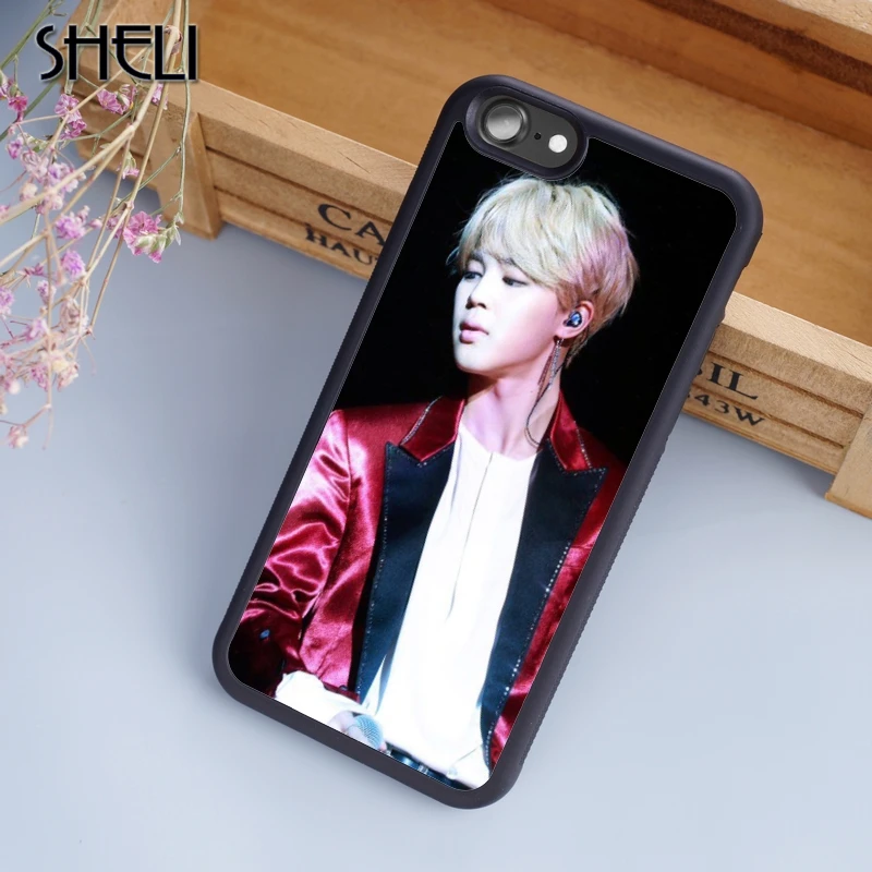

SHELI jimin 2018 Colored Drawing Phone Case Cover For iPhone 5 6s 7 8 plus X XR XS max 11 Pro Samsung Galaxy S7edge S8 S9 S10