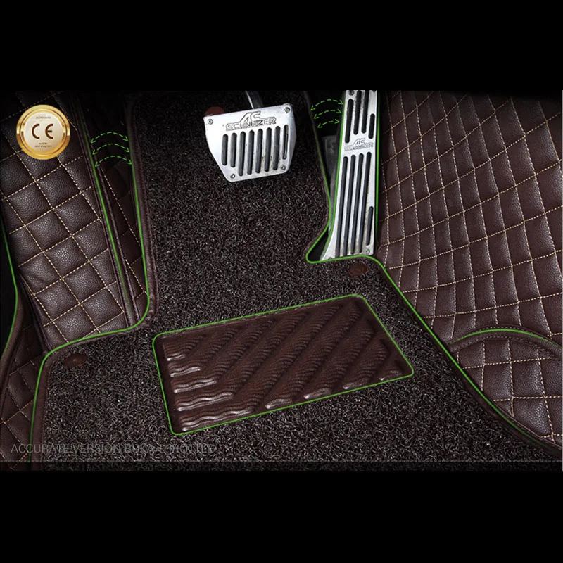 2018 new 2Layers pu leather easy clean car floor mats for