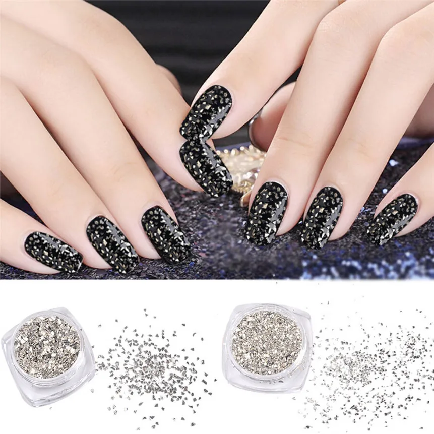 Us 16 46 Di Scontonuovi Frammenti Di Vetro Unghie Artistiche Adesivi Fai Da Te 3d Unghie Artistiche Decorazione 1pc Decorazione Del Chiodo 1pc