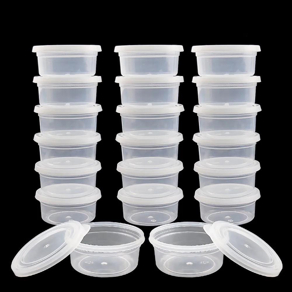 

20 Pc Slime Storage Containers Foam Ball Storage Cups Containers With Lids 2018 Dropshipping