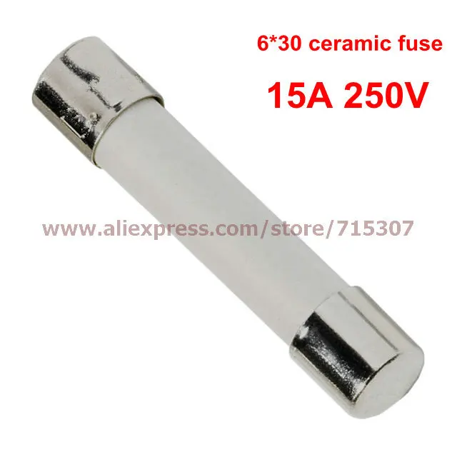 Керамический предохранитель PHISCALE 6*30 / 6x30 мм 15 А 100 в 250 шт.|fuse 15a|fuse 15a 250vceramic fuse |
