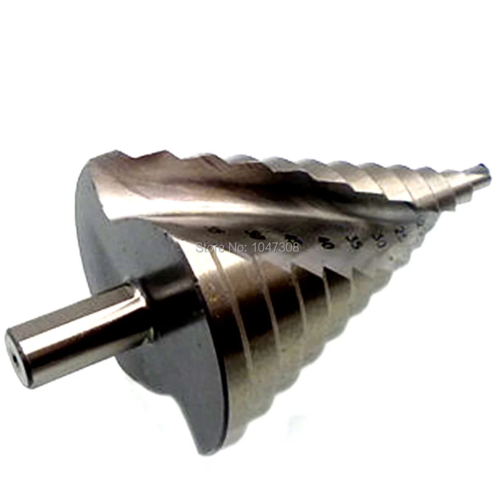 

6mm-60mm Step Drill Bit 12 Steps Bit Shank 13mm Spiral Groove Cone Drill Metal Cut Hole Cutter Twist Reaming Hole Deburr Chamfer