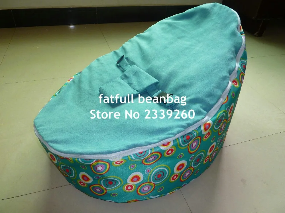 Только Чехол, без наполнителя-водонепроницаемый зеленый круг водонепроницаемое Детское Кресло-мешок, портативный в любом месте кресло мешок диван кровати