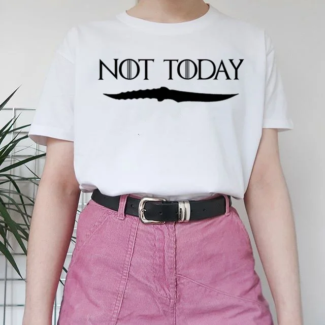 

starqueen HJN Unisex Not Today Arya Stark Catspaw Dagger T-Shirt Game of Thrones Tee Gift