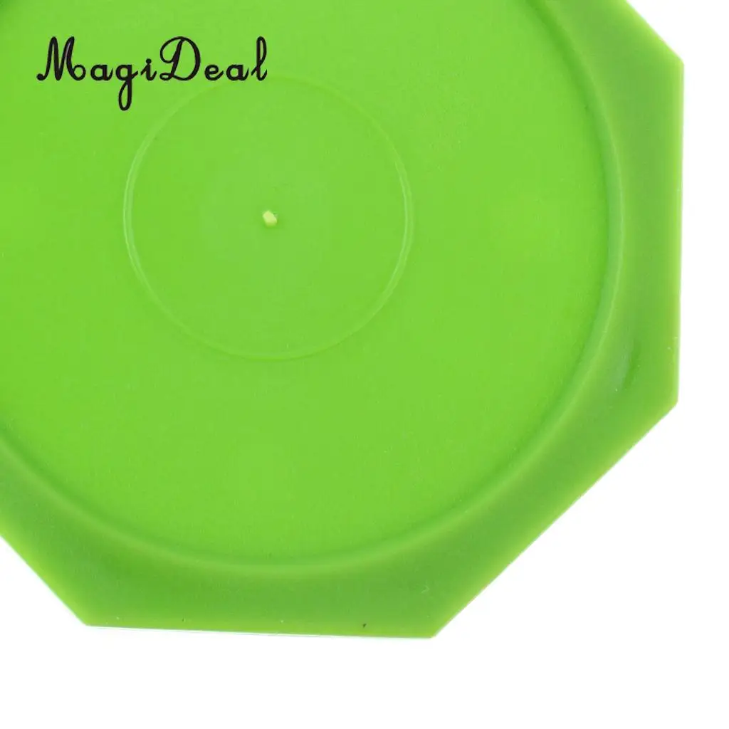 MagiDeal 5 Pieces Air Hockey Octagon Pucks for Full Size Air Hockey Tables Green