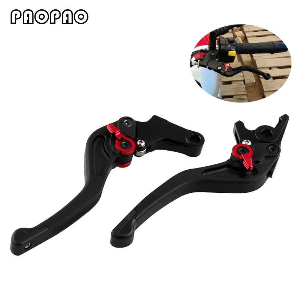 

CNC Aluminum Brake Clutch Levers Set Short Adjustable Motorcycle Lever for Honda GROM MSX125 2013 - 2015 CBT CBR300 400 CBT125