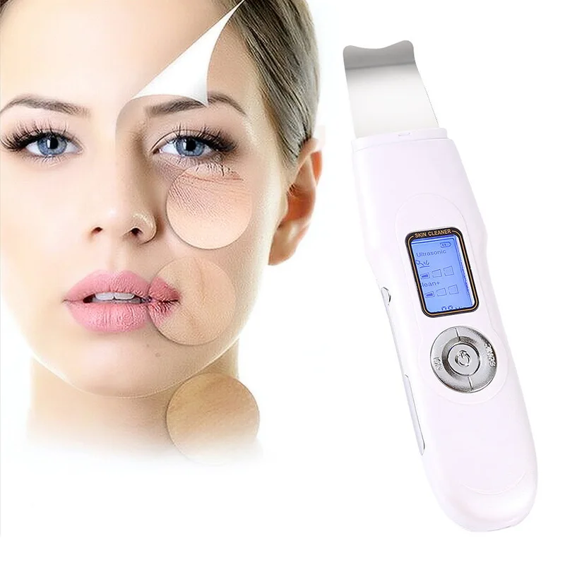 Máquina da Beleza Purificador da Pele Cuidados de Clareamento Rejuvenescimento da Pele Recarregar Ultrasonic Essencial Rosto Purificador Peeling Remoção 9 Recarregar Ultrasonic Essencial Rosto Purificador Peeling Máquina
