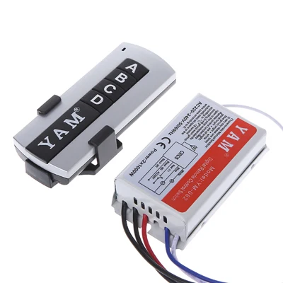 YAM 4 Way ON/OFF 220V беспроводной пульт дистанционного управления Переключатель цифровой приемник лампа с кнопки ABCD - Цвет: Style 2