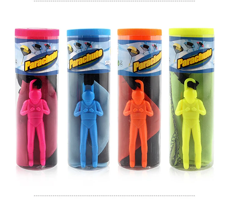 

4pcs/set Hand Throwing Mini Play Soldier Parachute Toys For Kids Outdoor Fun Sports Children's Educational Parachute Games