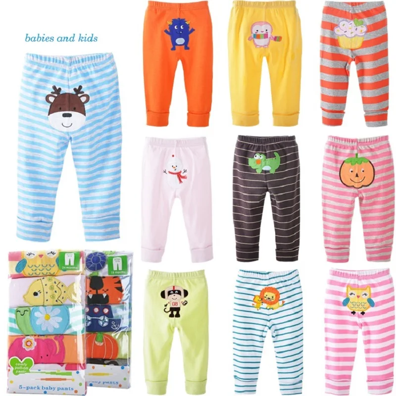 Brand Baby Pants Newborn Clothes Baby Boys Underpant Girls Tights 4Pcs