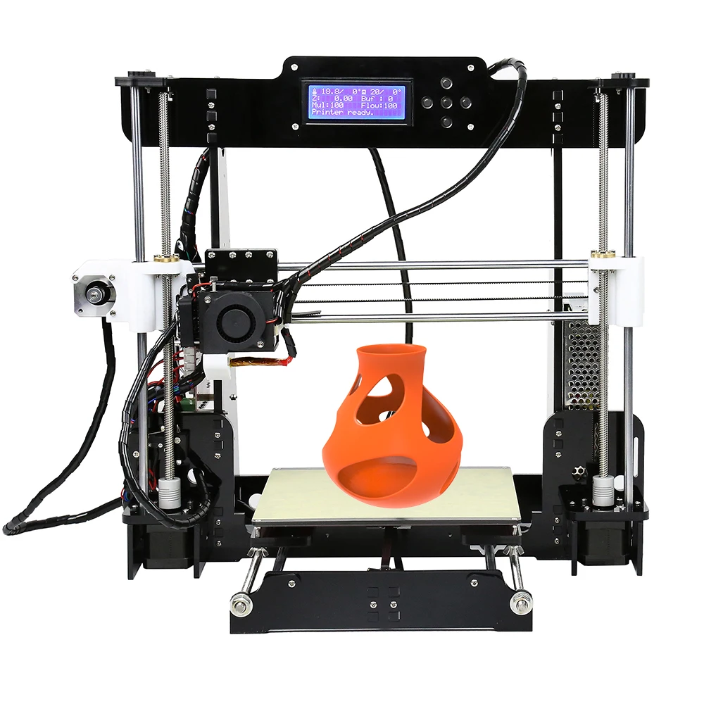 Цена Дешевые Anet A6 A8 3d принтер легко собрать Высокая точность Reprap Prusa i3 3d принтер комплект DIY с PLA 10 м нити 3D Drucker