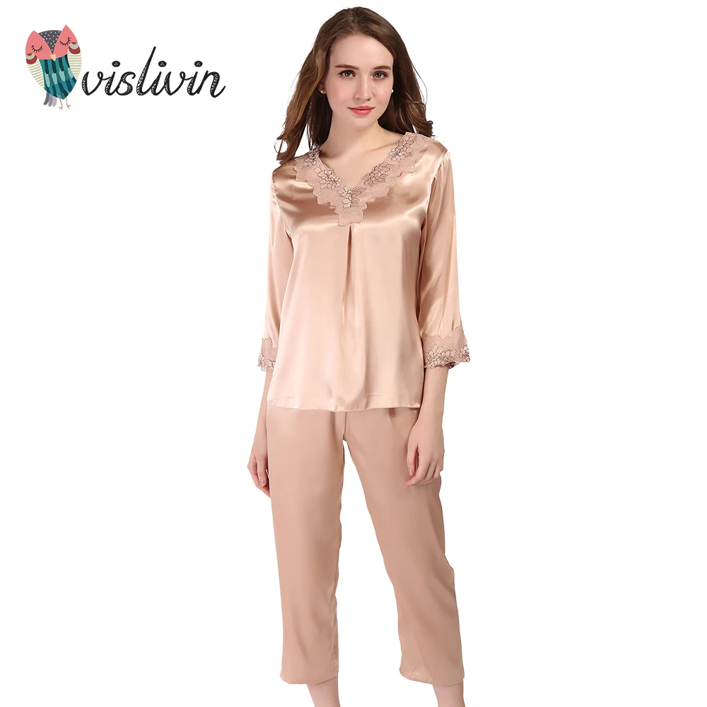 Vislivin Womens Pajamas Sets Large Loose Size Soft Fabric