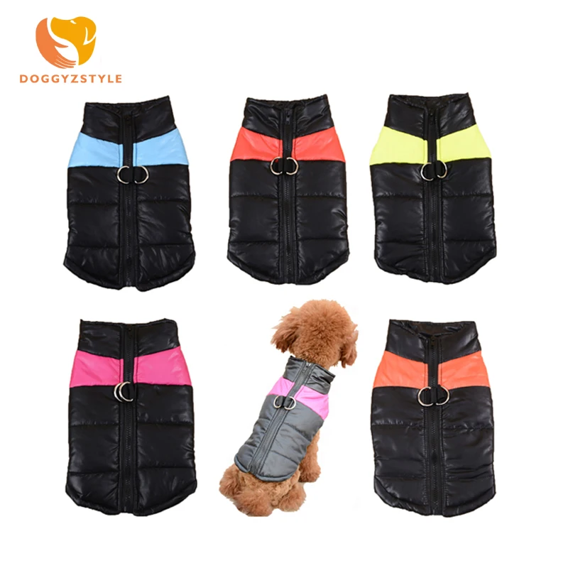 

5 Colors Winter Warm Pet Dog Jacket Clothes Windproof Coat Dogs Snowsuit Vest Harness Dog Puppy Pet Clothing S-2XL DOGGYZSTYLE