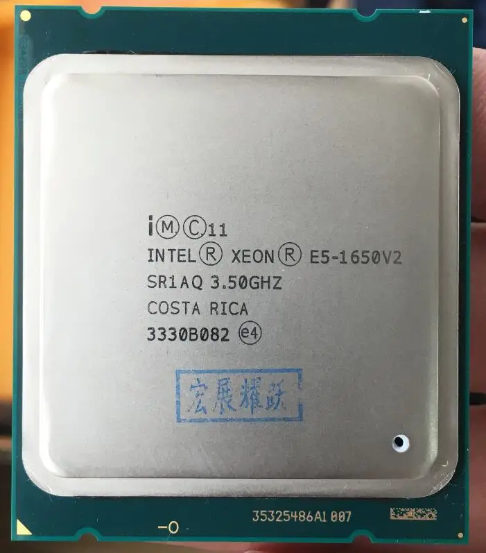 معالج إنتل زيون E5 1650 V2 E5-1650 V2 وحدة المعالجة المركزية LGA 2011 معالج الملقم 100% العمل بشكل صحيح سطح المكتب المعالج E5-1650V2