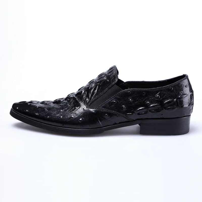 Zapatos Us10 De Nuevo Boda Alta Wine Repujado Dedo Pie Trabajo Tamaño Oficina En 37 Vestir Hombres Resbalón Mens Moda Punta 44 Black Calidad Del Los Cuero red gxgqIptC