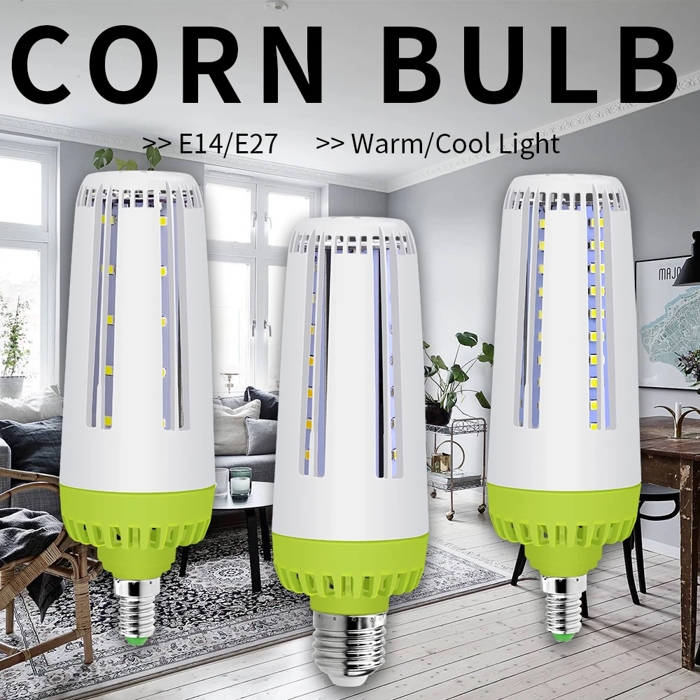 

LED Bulb E27 10W Corn Lamp E14 LED No Flicker 15W 20W High Power LED Bulb SMD 5736 Lamp Corn Bulb 220V Home Light Bulb 85-265V
