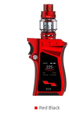 SMOK Mag набор 225 Вт электронные сигареты идеальная ручка Vape с 8 мл TFV12 Prince Tank комплект электронных сигарет испаритель мод - Цвет: Red Black